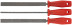 Rasps, plastic handle, set of 3 pcs., 200 mm