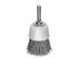 Щетка чашечная гофрированная, пластиковый корпус, Д50 мм, хвостовик 6 мм, нержавеющая гофрированная проволока ROF 0,30 мм