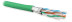 UFTP4-C6A-S23-IN-PVC-GN-500 (500 m) Twisted pair U/FTP cable, category 6a (10GBE), 4 pairs (23AWG), single core (solid), each pair in a screen, without a common screen, PVC, green