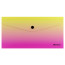 Папка-конверт на кнопке Berlingo "Radiance", Travel size, 180 мкм, желтый/розовый градиент