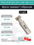 Grooved T-shaped milling cutter D42 mm, 4 teeth TF90 D42X8 W25 Z04 CCMT 0602 ISO / plate CC*T 0602**