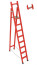 SSS-2.8TS dielectric stepladder with symmetrical support, Telecom, wide steps, h=2800mm, h of the working platform=1900mm, steps.8