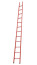 LSP-4,4AKM fiberglass ladder, abrasive coating of steps, hooks, metal end caps (Soft ground) h=4400mm, steps 12