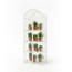 Greenhouse greenhouse on the windowsill Geoplastboard 59x39x160 cm 4 shelves with cover color white