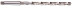 Elongated drill bit k/x f22.5 R6M5 A1 GOST 2092
