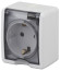 Розетка ЭРА Эксперт 11-2402-01 2P+E IP54 шторки 16A-250В ОУ белый