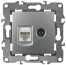 Розетка ЭРА Серия 12 12-3110-03 комбинированная RJ45+TV IP20 алюминий