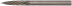 Carbide Pro ball, 3 mm pin (mini), cylindrical with a sharp tip