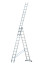 Three-section aluminum ladder, 3 sections of 12 steps AL 3x12 P70