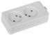 ERA K-2 block 2 sockets without grounding white