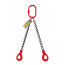 OCALIFT 2.12t 2.5m Sling 2CC Chain T8 G80 with self-closing hooks glazed chain 2SC2120T25SF