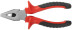 Optima combination pliers, two-tone rubberized handles, 165 mm polished steel
