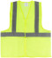 Yellow signal vest, 1 horizontal and 2 vertical stripes, 80 gr., size XXL