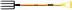 Small solid-cast digging forks with a wooden handle 960 mm and a handle VKMCH3R