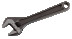 Oxidized adjustable wrench, length 255/grip 30 mm