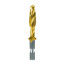Machine tap HSS combined - Bit elongated ground M 3x0.5 TiN