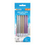 Metallic PATERRA cake candles, 6 pcs. per pack