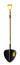 Shovel shovel crushed stone with a wooden handle 960 mm and handle LSSHCH3R