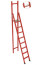 SVD-2,5W with vertical support dielectric fiberglass stepladder, wide steps, h=3650mm, h of the working platform=2500mm, steps.8
