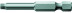 868/4 Z Robertson Inner Square bits, viscous hardness, Shank 1/4" E 6.3, #2 x 152 mm