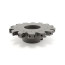 Three-sided milling cutter 125 x 10-11 x 32 with mechanical fastening 4gr. pl. SPGT 060204 Z=16 (2x8) with flange AS290-R125.1011.08.B32 "Russian Tool" (RI)