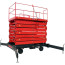 Self-propelled scissor lift powered by batteries GROSS Tower Drive BS 400-16 with a retractable platform