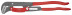 Pipe wrench 2", S-shaped thin sponges, with quick adjustment, Ø70 mm (2 3/4"), L-560 mm, gray, Cr-V