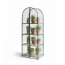 Greenhouse greenhouse on the windowsill Geoplastboard 59x39x160 cm 4 shelves with a cover arch color green