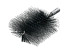 IBG brush, 160*100 mm, diameter 50*120 mm, straight steel wire STA 0.35 mm, fit W1/2"