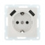 Socket with Z/K + 2xUSB connector, 2A (white) LK60