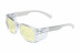 Safety glasses open O80 Zebra StronGlas (2C-1,2), colorless frame, 30 pcs.