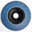 Круг лепестковый торцевой 180 Р40 Атака цирконий (синий)