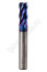 Фреза концевая ц/х тв.сп. ф10 L=75 Z4 nACo-blue для закал.ст. 65HRC