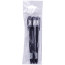 Set of gel pens "Velvet" 3 pcs., black, 0.5 mm, rubberized case, package, European suspension