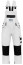 Work overalls Master Color, white, 8 pockets, size L