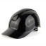 Absolute black protective helmet, chin strap with 4-point fastening, 20 pcs.