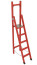 SSV-2,4 fiberglass stepladder with vertical support, h=2570mm, working area h=1600mm, steps.5