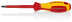 Screwdriver VDE Pozidriv PZ2, rod length 100 mm, L-212 mm, dielectric, 2-component handle