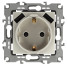 Розетка ЭРА Elegance 14-4109-04 2P+E 16A-250В штор. с 2xUSB 5В-3А шампань