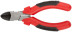 Side cutters "Standard", red and black plastic handles, polished steel 140 mm