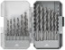 Set of HSS metal drills, 118° sharpening angle, layer. case, 19 pcs. (1-10mm, through 0.5mm)