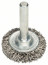 Disc brush with wavy stainless steel wire, 30x0.3 mm 30 mm, 0.3 mm, 6 mm
