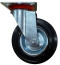 125 mm swivel wheel support with mounting panel