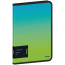 Berlingo "Radiance" A5+ zipper folder, 600 microns, blue/green gradient, with a pattern