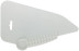 Pressure spatula, for smoothing wallpaper, plastic, white 280 mm