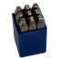 Set of 5 mm impact stamps, numbers, 9 pieces, shank HRC 40 KING TONY 11509SQ05