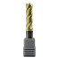 Carbide end mill c/x f 16x45x100 mm z=4 stainless steel and titanium, coated with ZrN, HRC 68 TORNERI T026112