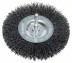 Disc brush with wavy steel wire, 100x0.3 mm 100 mm, 0.3 mm, 10 mm
