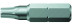 867/1 Z Wedge TORX® бита, конический шлиц для лучшей фиксации крепежа, вязкая твёрдость, хвостовик 1/4" C 6.3, TX 15 x 25 мм