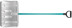 Shovel for snow removal, galvanized steel sidewalk, aluminum handle 500x330x1320 mm